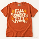 Fall Sweet Fall Comfort Colors T-Shirt in Burnt Orange — digital mockup