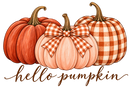 Hello Pumpkin print artwork for Comfort Colors Crewneck Sweatshirt