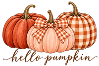 Hello Pumpkin print artwork for Comfort Colors Crewneck Sweatshirt