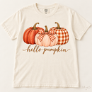 Hello Pumpkin Comfort Colors T-Shirt in Ivory — digital mockup