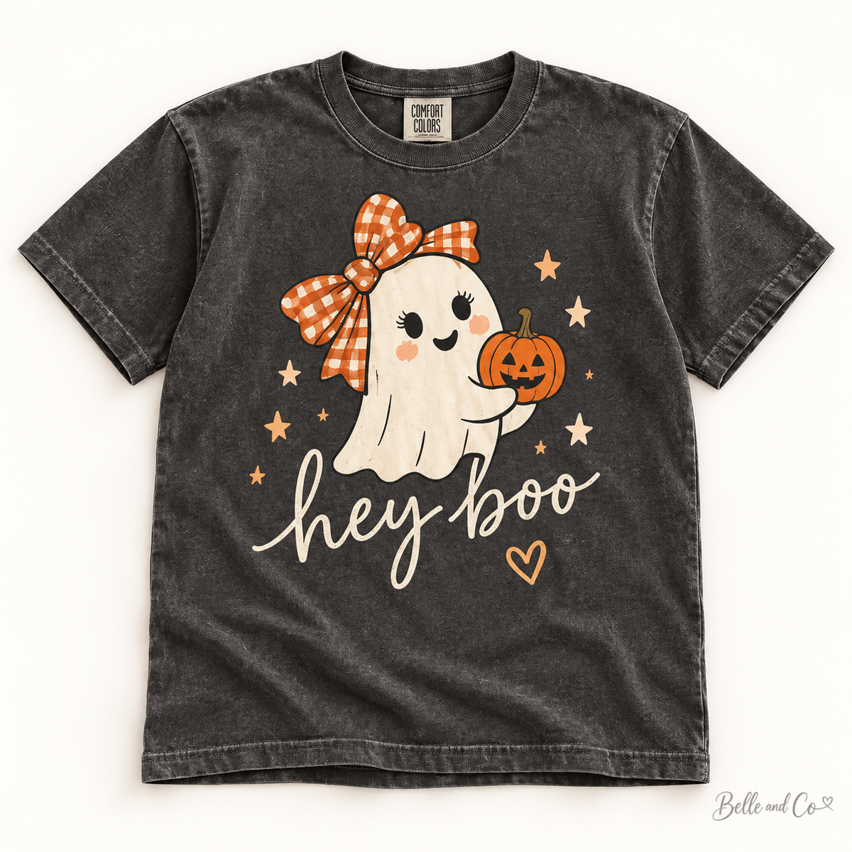Hey Boo — Adult Comfort Colors Halloween T-Shirt