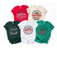 There is No Place Like Home Christmas TShirts 5 Designs Available