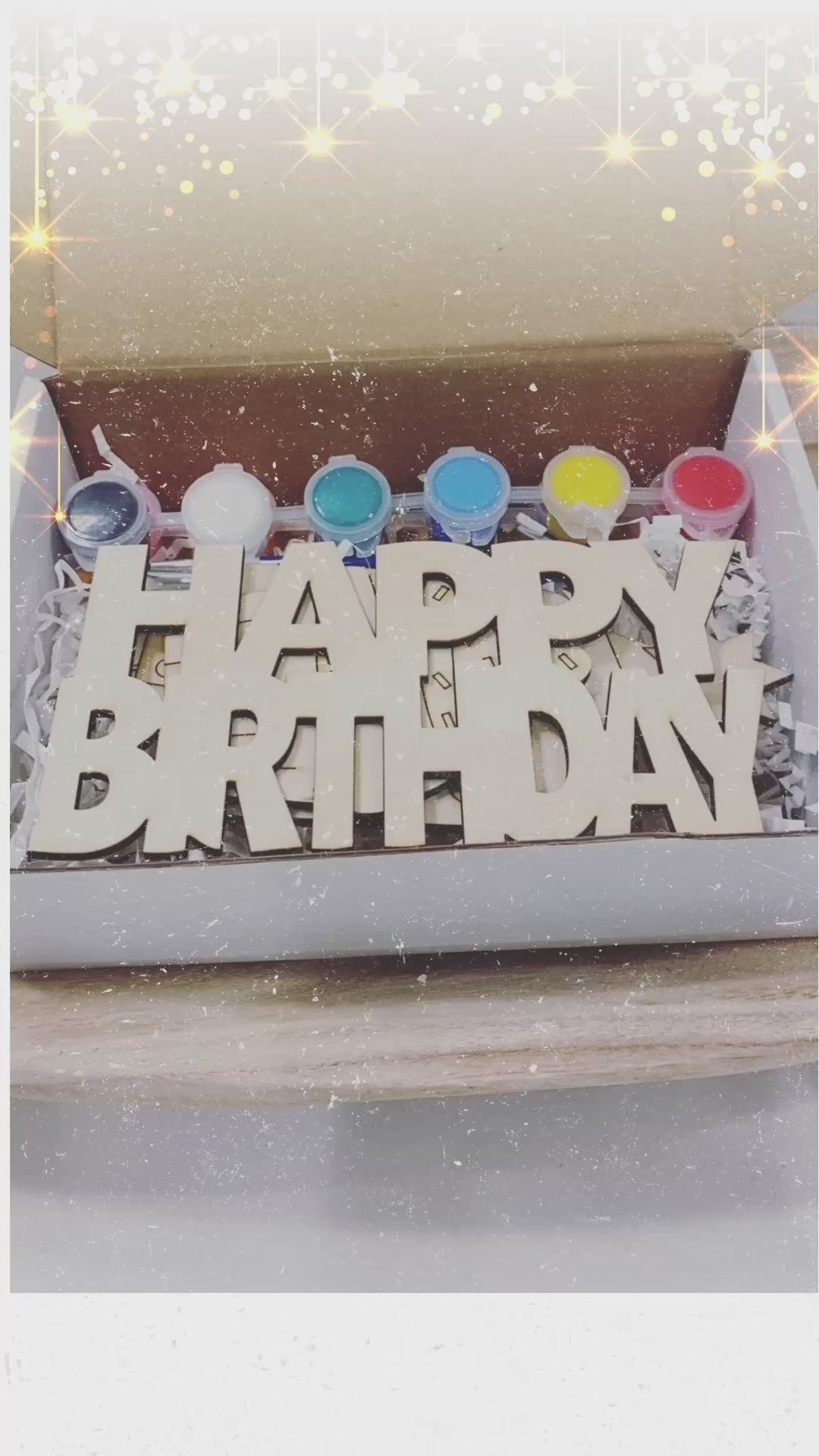 Happy Birthday DIY Paint Gift Box