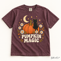 Pumpkin Magic Adult Comfort Colors Halloween tee — digital mockup